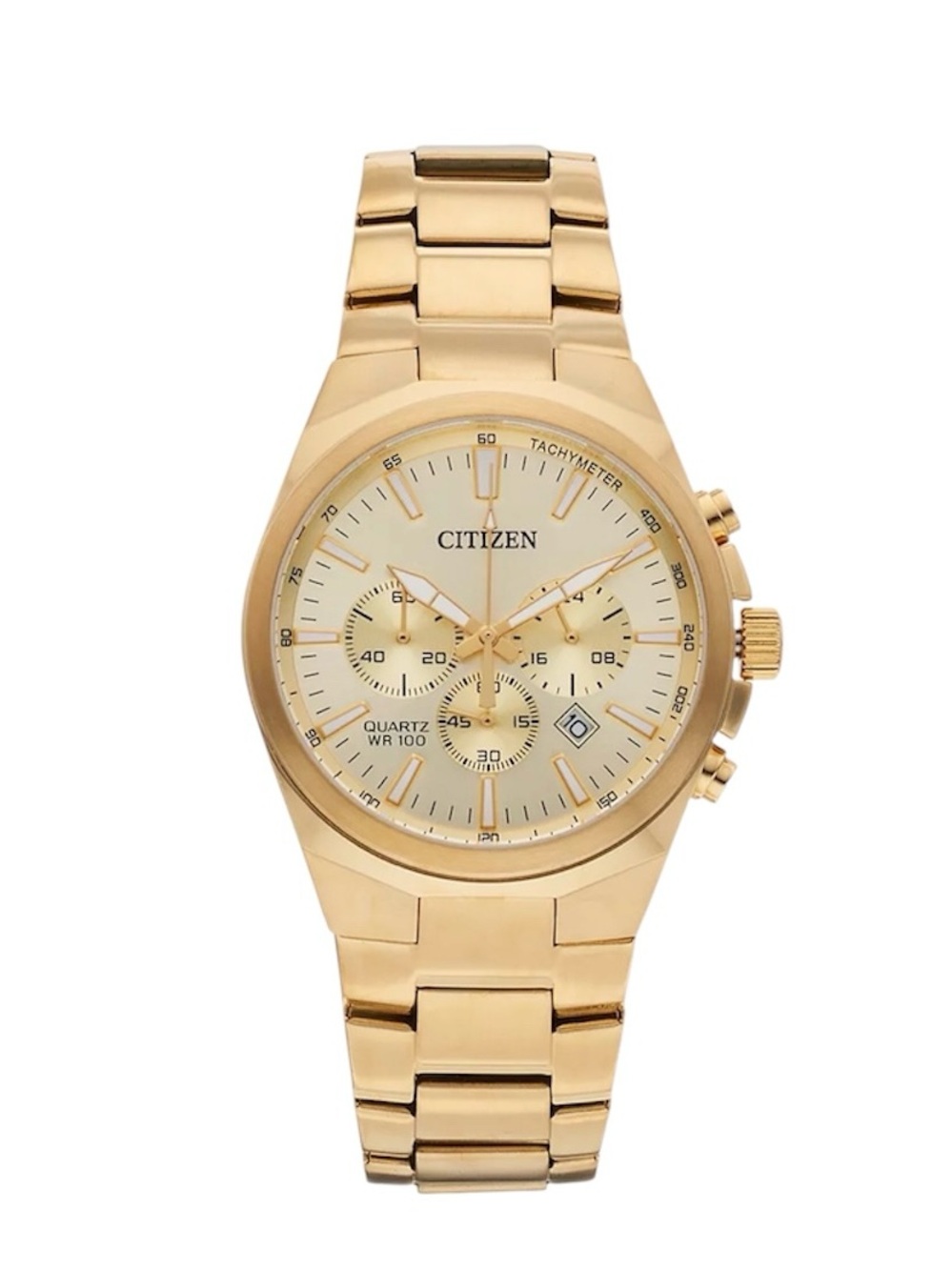 Citizen Men's 40mm Gold Stainless Steel Chronograph Watch AN8172-53P